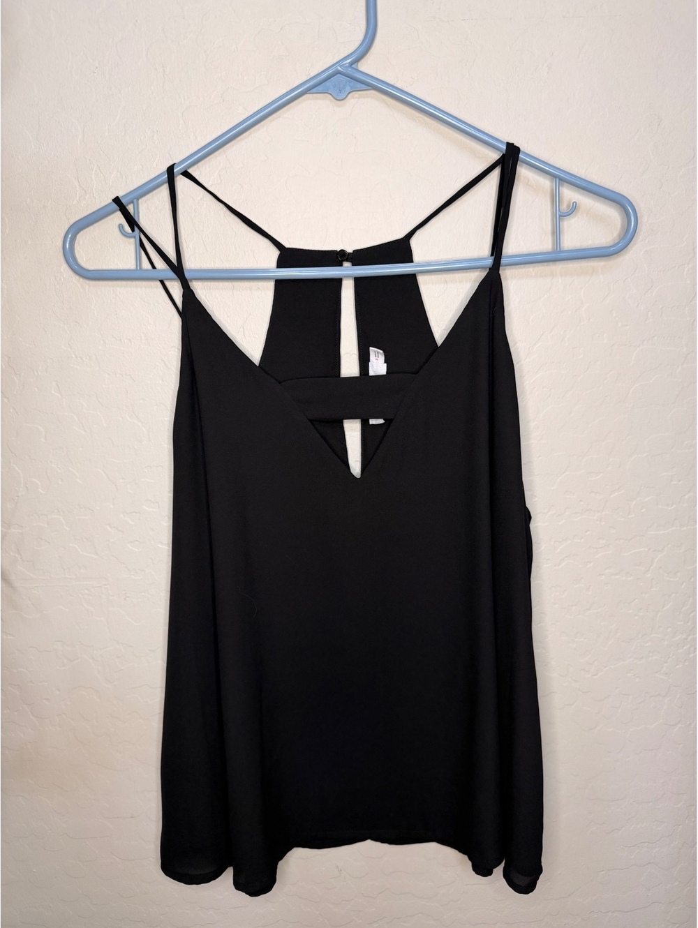 Lush women’s black tank top blouse